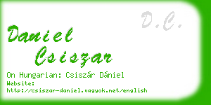 daniel csiszar business card