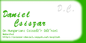 daniel csiszar business card